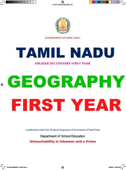 TAMILNADU BOARD GEOGRAPHY PART-1 & 2