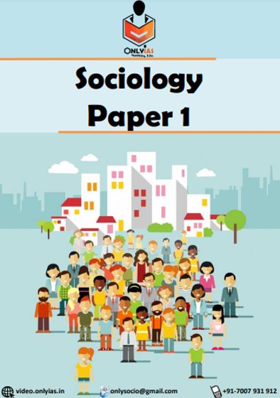 SOCIOLOGY OPTIONAL PAPER 1 ONLYIAS PW ONLY IAS ENG MEDIUM