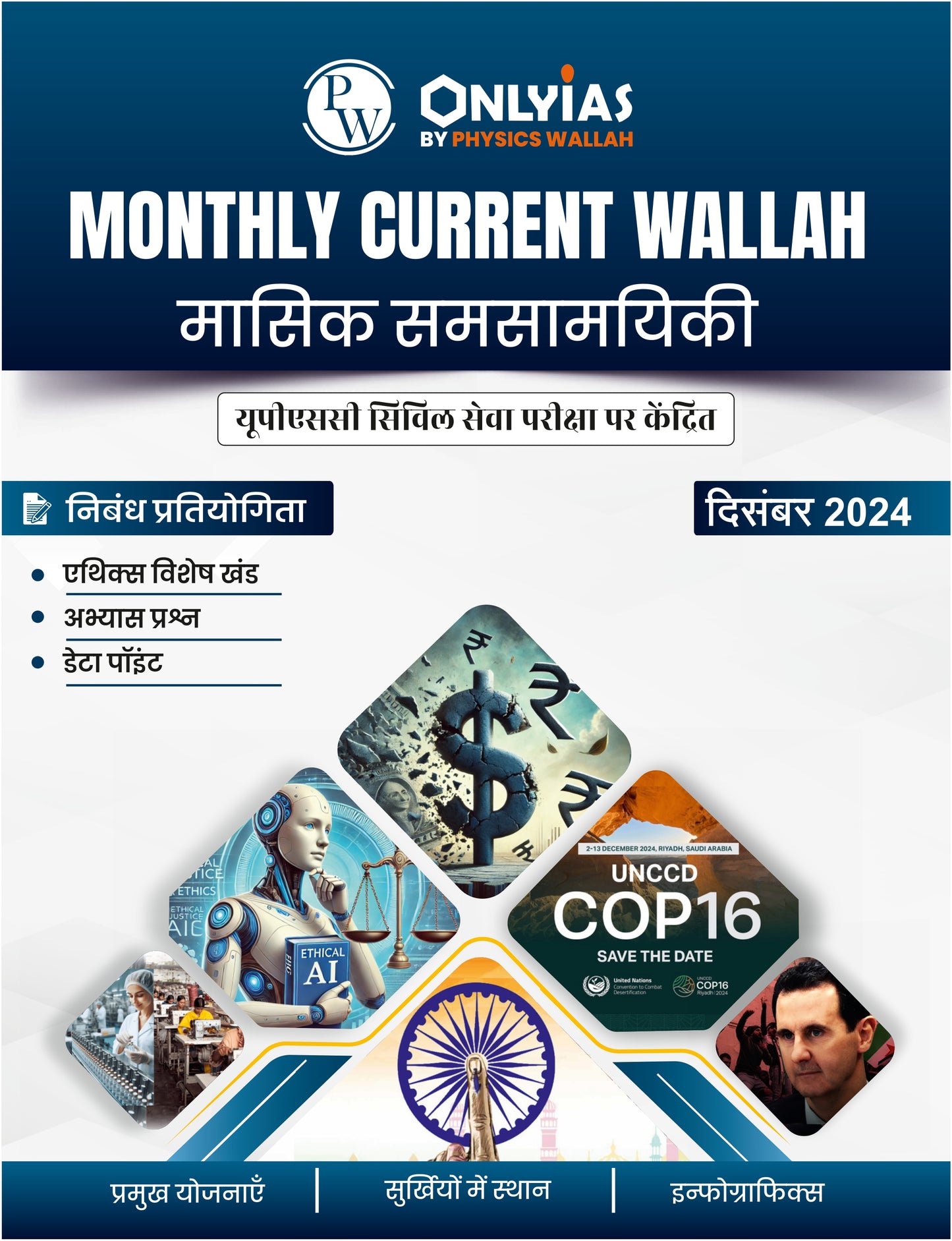 Monthly Current Walllah Magazine December 2024 Pw Only IAS Hindi Medium