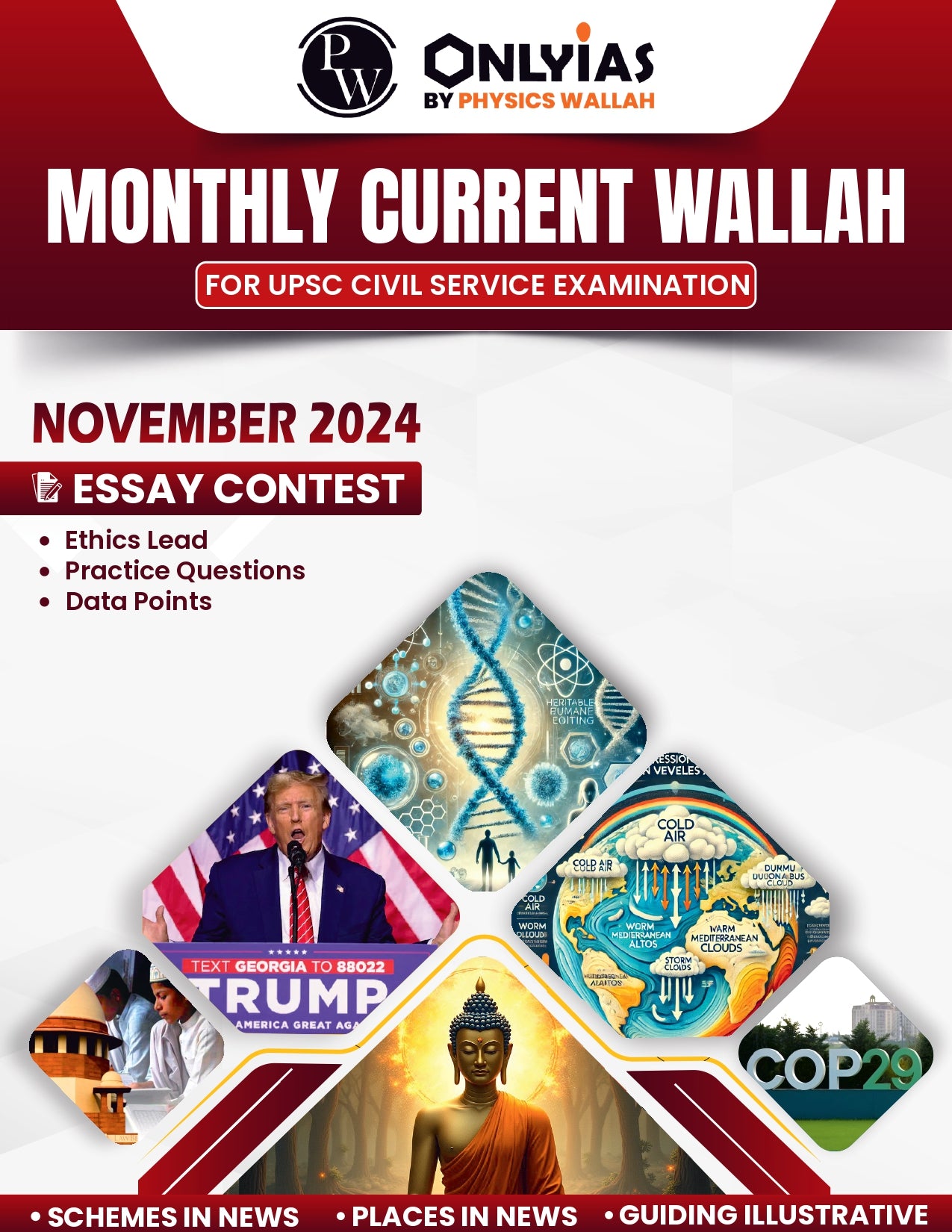 Monthly Current Walllah Magazine November 2024 Pw Only IAS English Medium