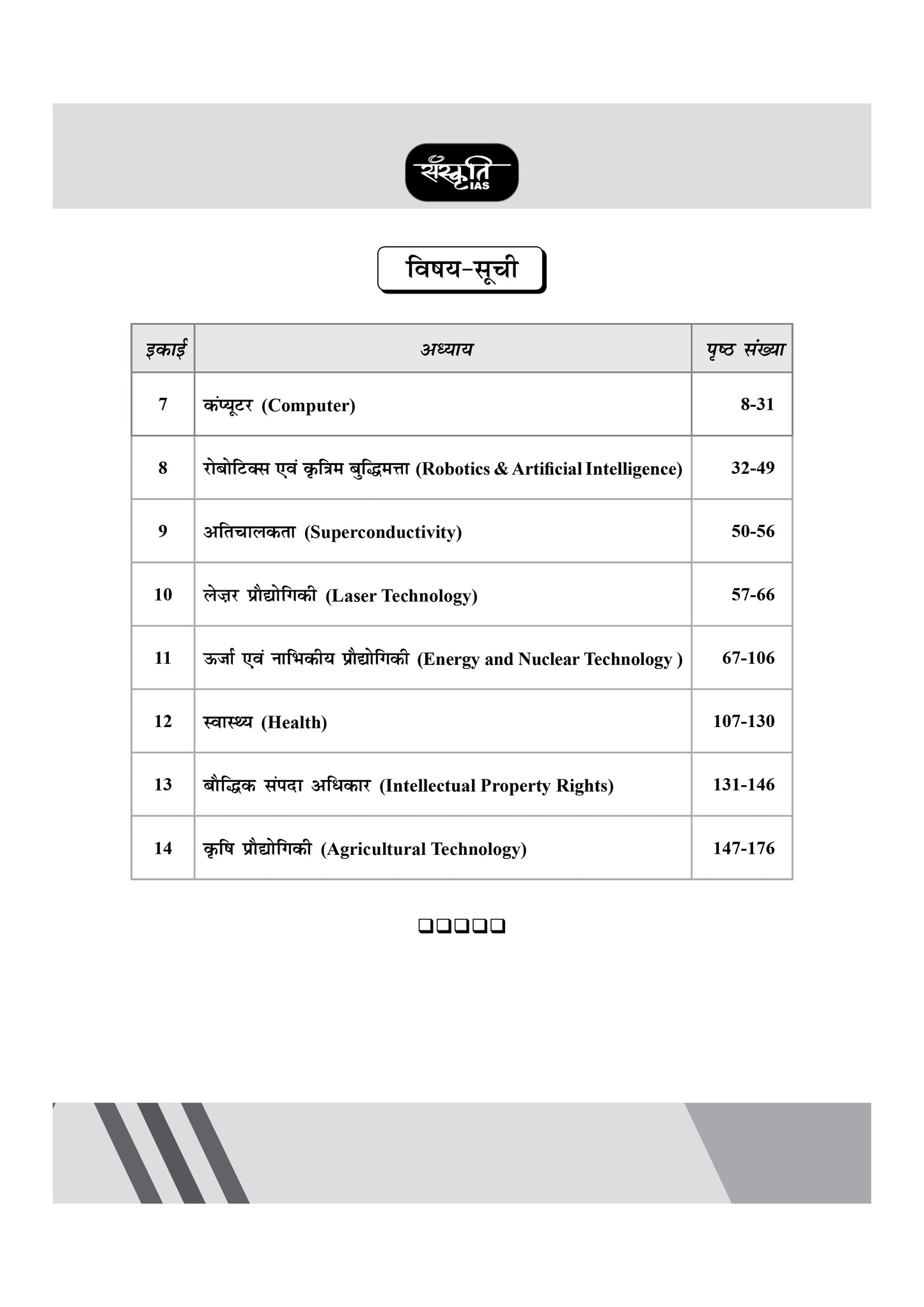 Sanskriti IAS Printed Notes Science and Technology Part 1 & 2